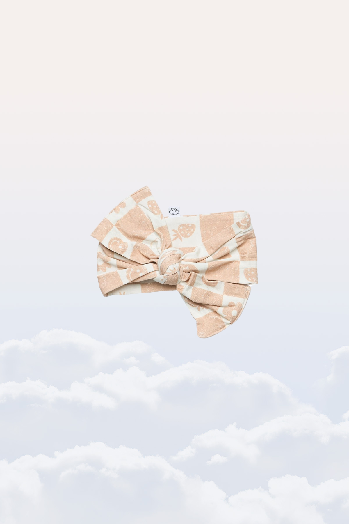 Hush Headband in Sand Checkerboard - Sunday Littles