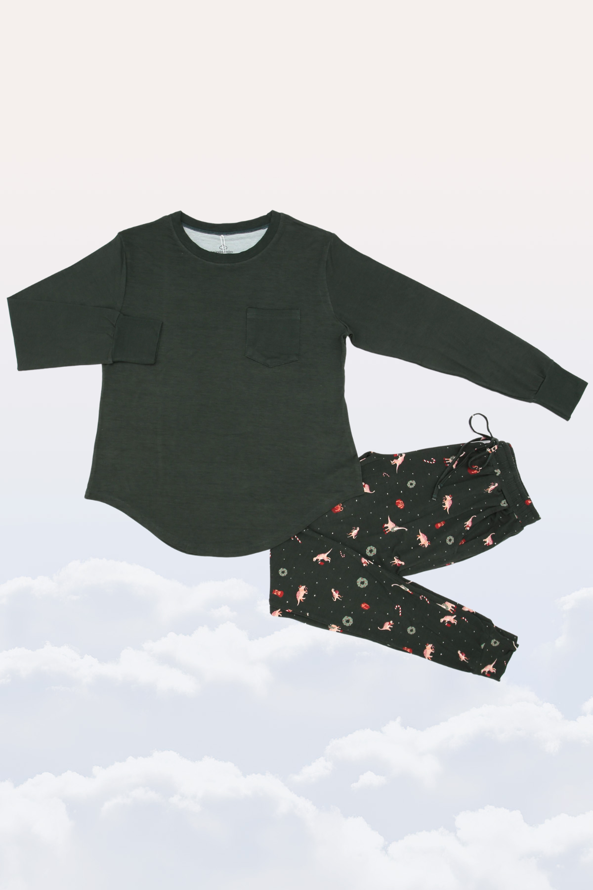 Women's Pajama Set in Dino-Mas