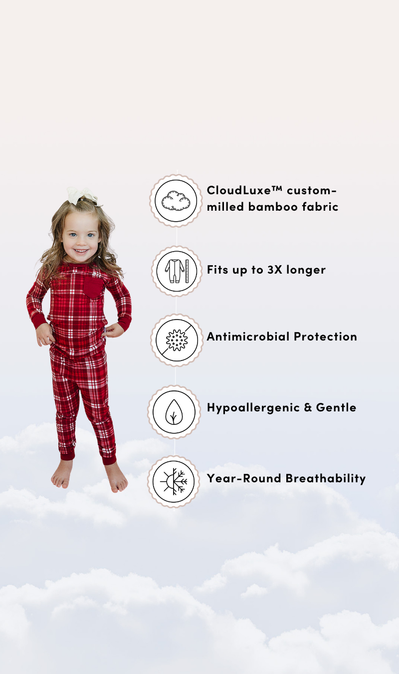Slumber Pajama Set in Cardinal Plaid