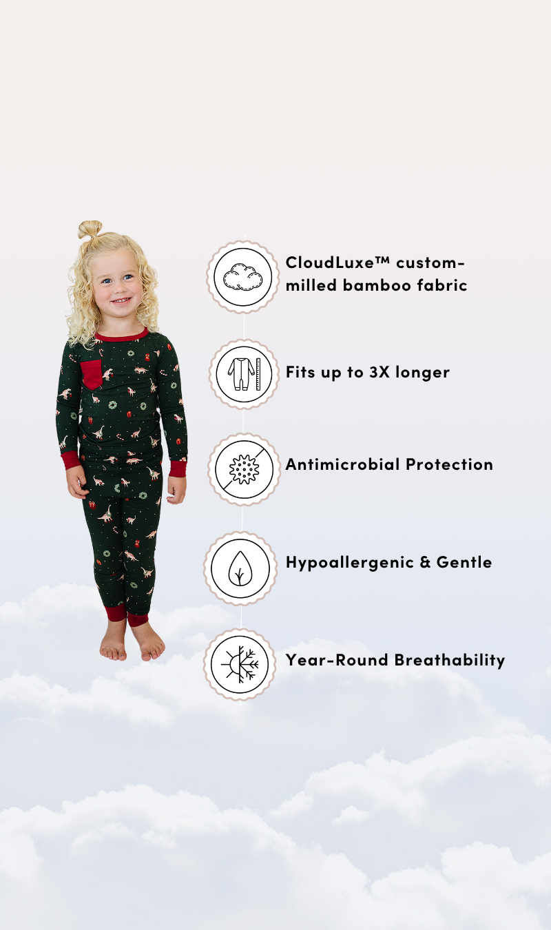 Slumber Pajama Set in Dino-Mas