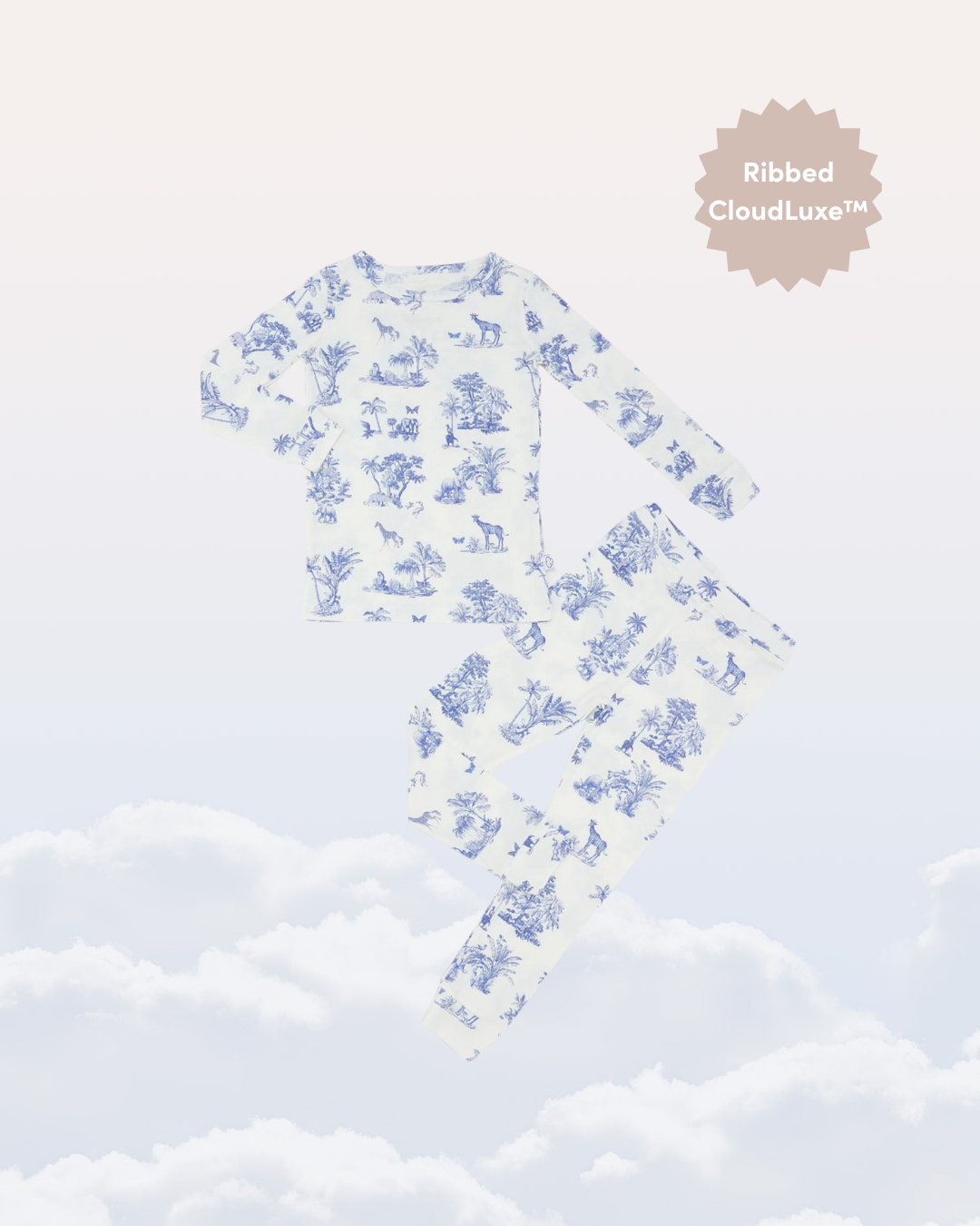 Slumber Pajama Set in Safari Toile