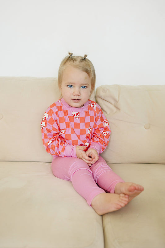 Little Sweat Set 1.0 in Candy Skull - Sunday Littles