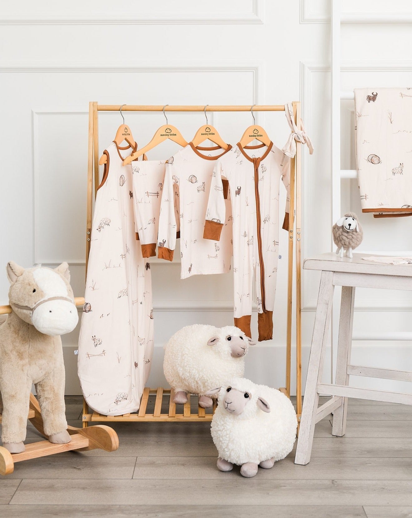 Little Zippers in Farm Doodle - Sunday Littles