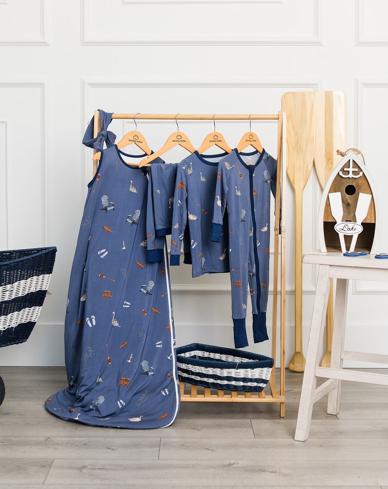 Slumber Pajama Set in Lake Life - Sunday Littles