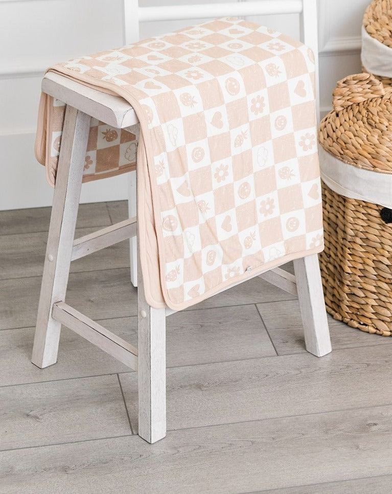 Dream Blanket in Sand Checkerboard - Sunday Littles