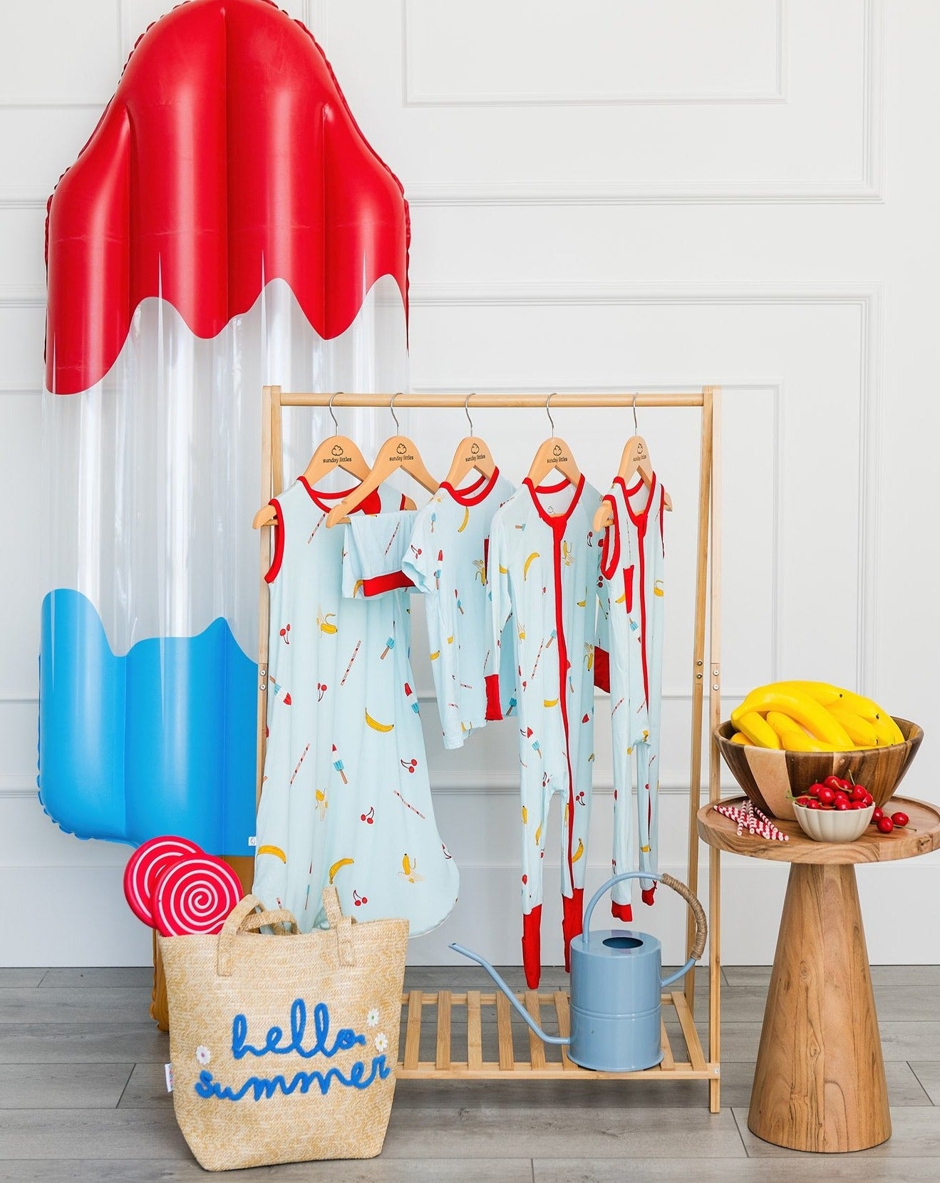 Slumber Pajama Set Short Sleeve in Banana Split - Sunday Littles