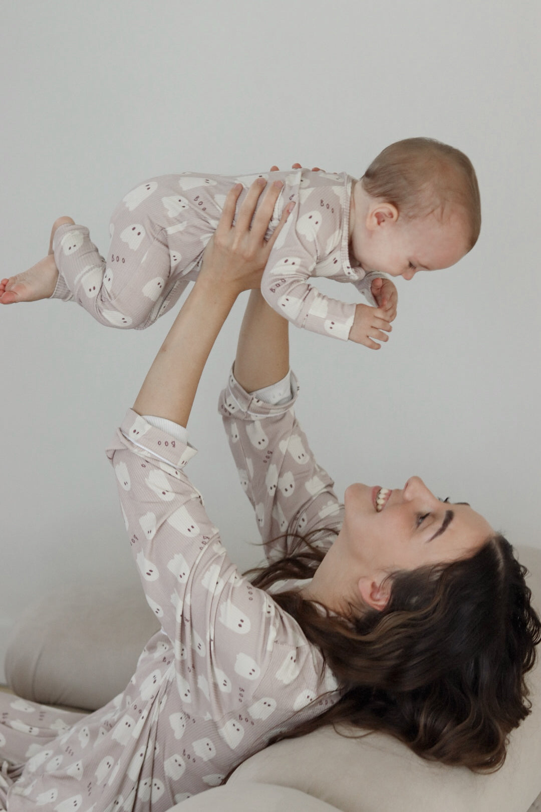 Women's Pajama Set in Neutral Boo