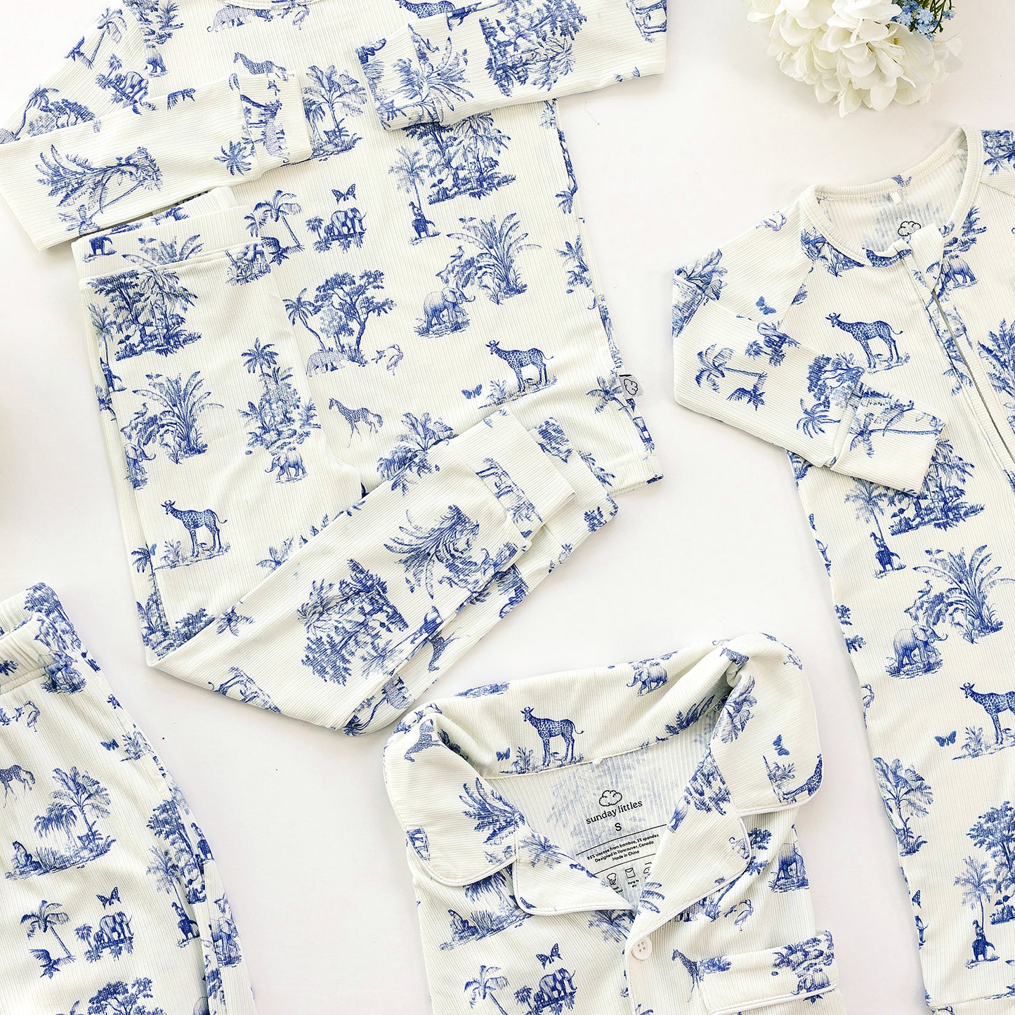 Women's Pajama Set in Safari Toile