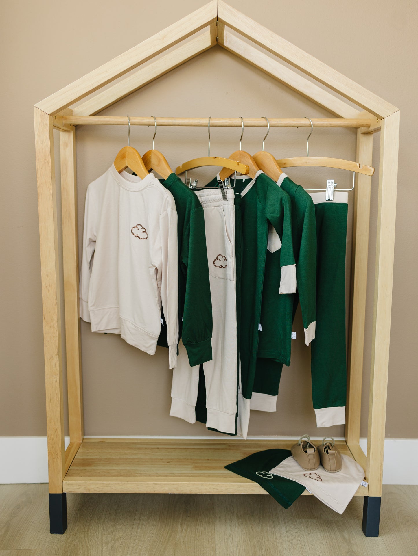 Slumber Pajama Set in Forest Green - Sunday Littles