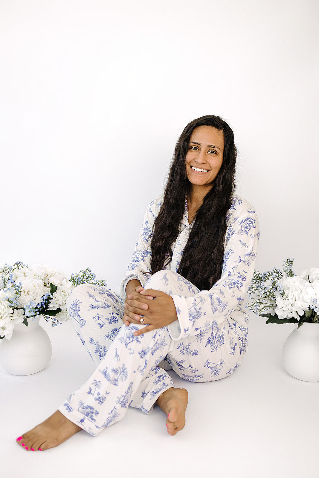 Women's Pajama Set in Safari Toile