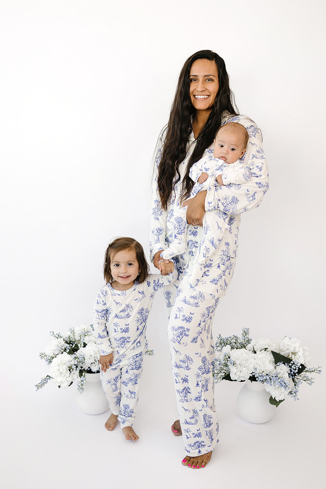 Women's Pajama Set in Safari Toile