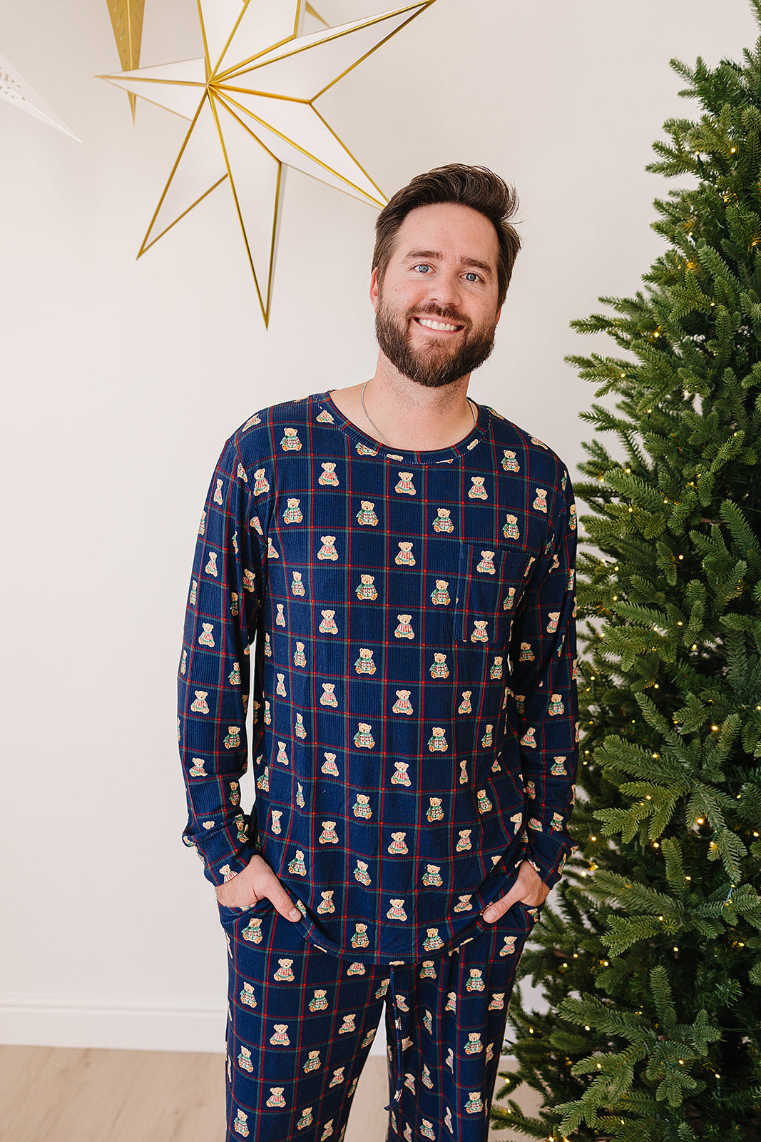 Men's Slumber Set in Heritage Bear