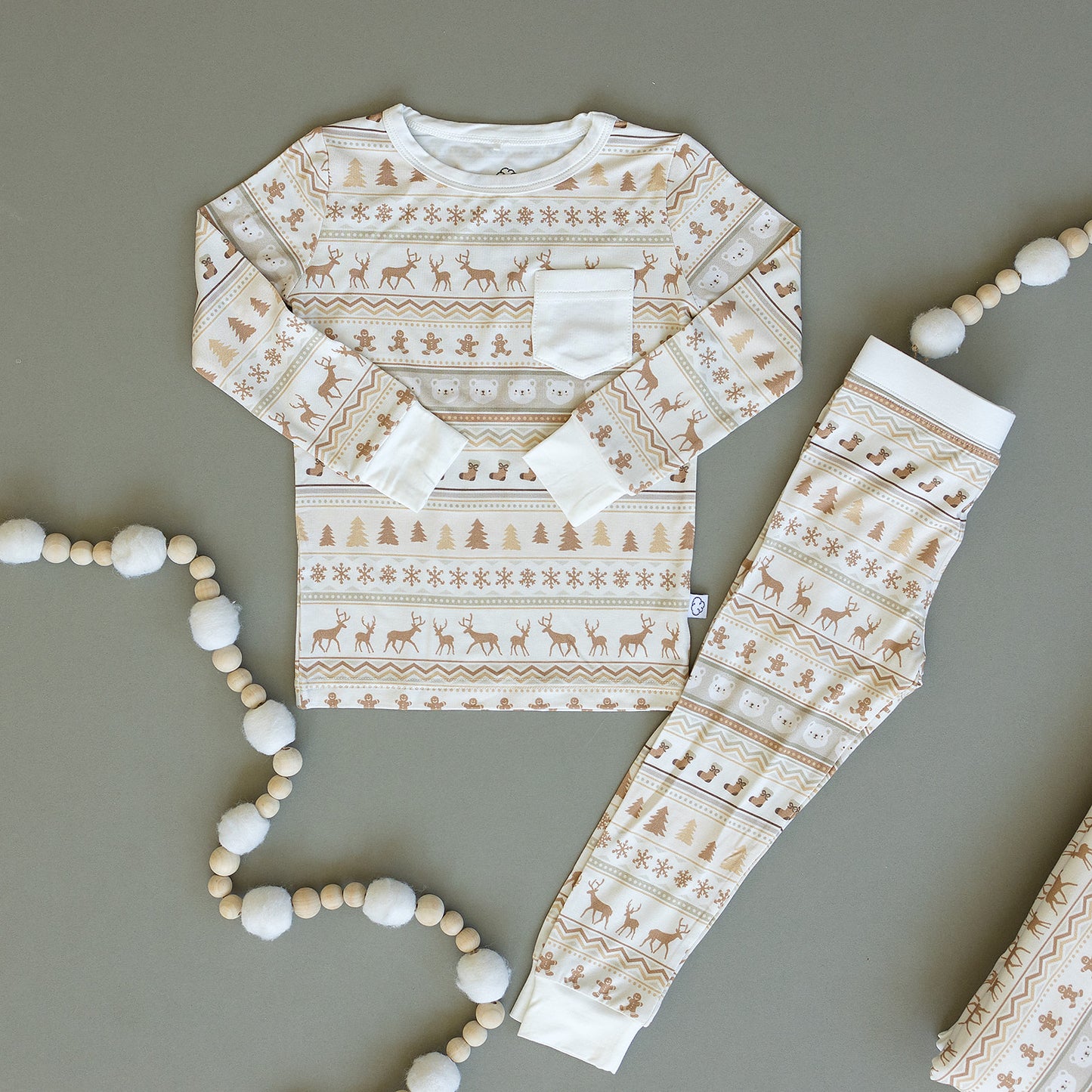 Slumber Pajama Set in Winter Fair Aisle - Sunday Littles