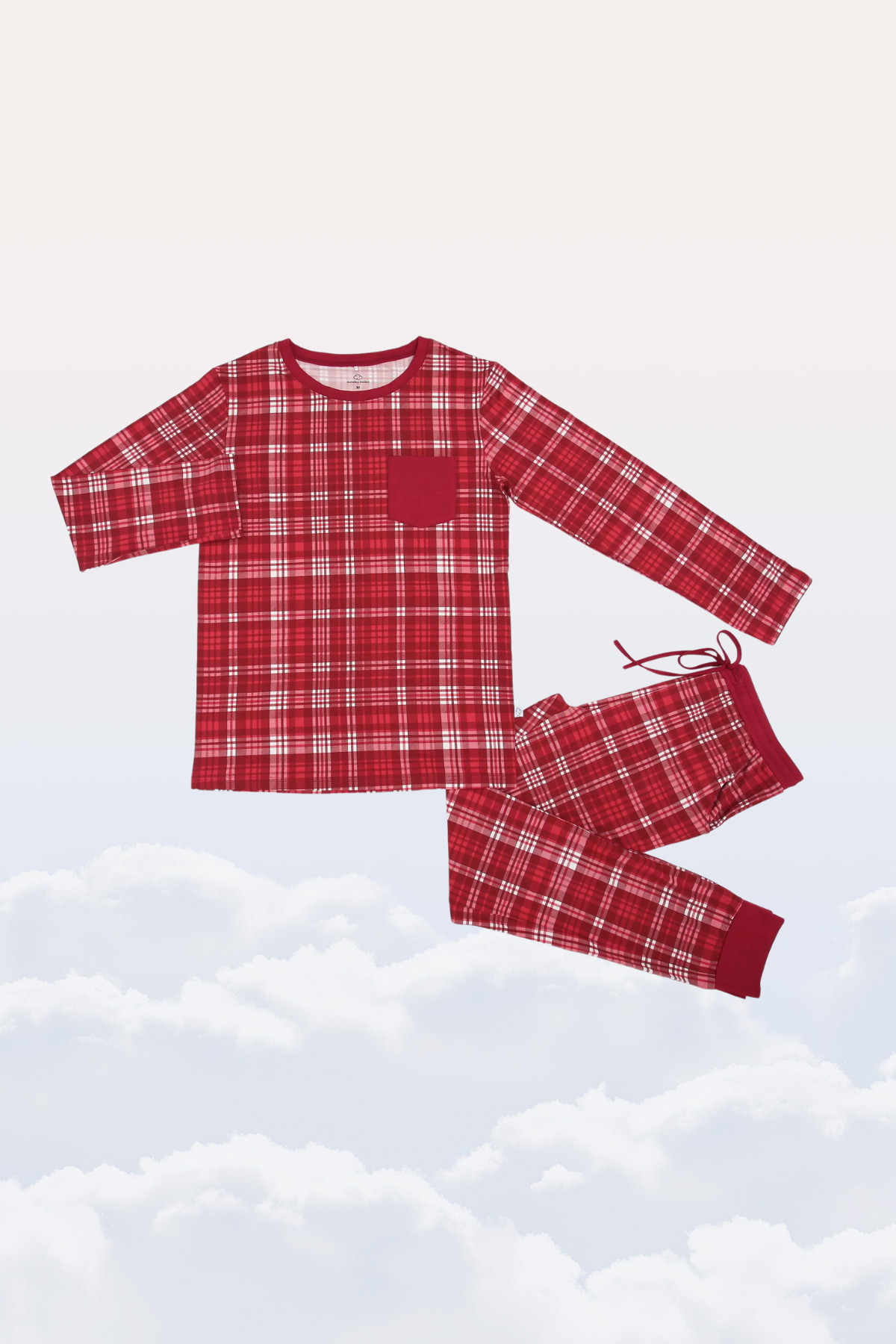 Men's Slumber Pajama Set in Cardinal Plaid