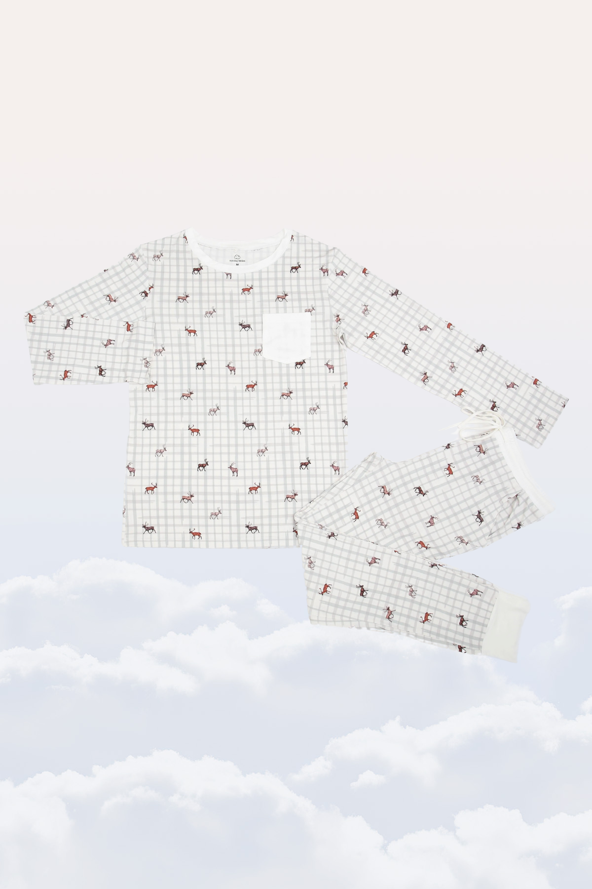 Men's Slumber Pajama Set in 8 Tiny Reindeers