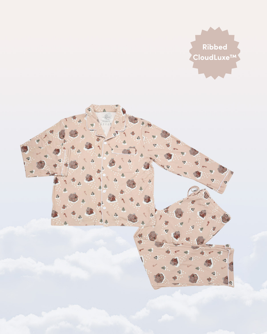 Women's Pajama Set in Gingerbread Lane
