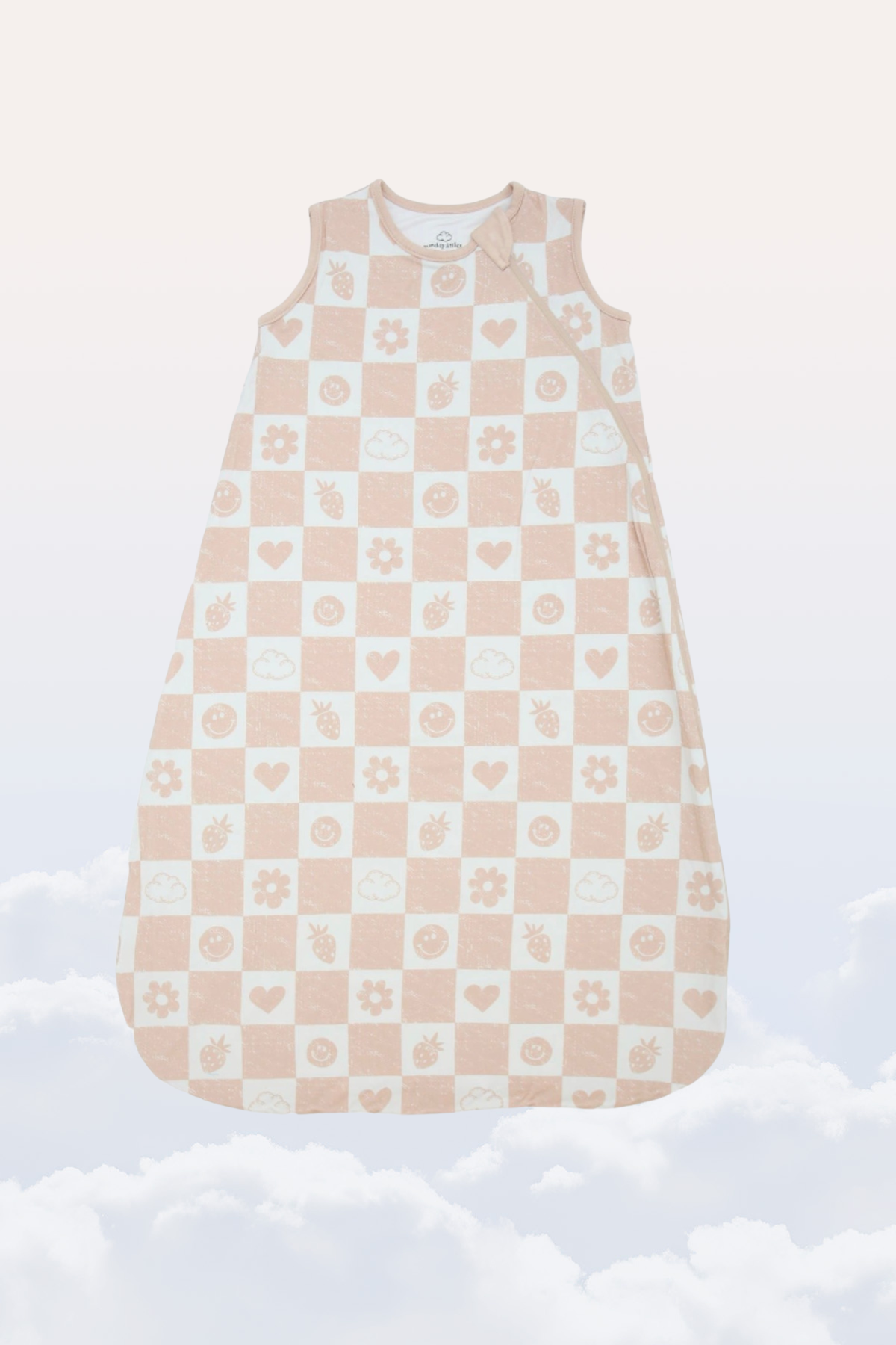 Sunday Sleep Bag in Sand Checkerboard