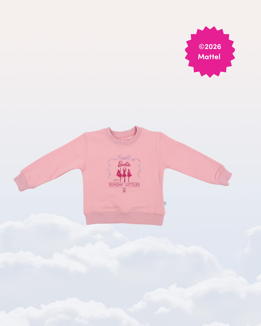 Mini Crewneck in Varsity Ballet Club