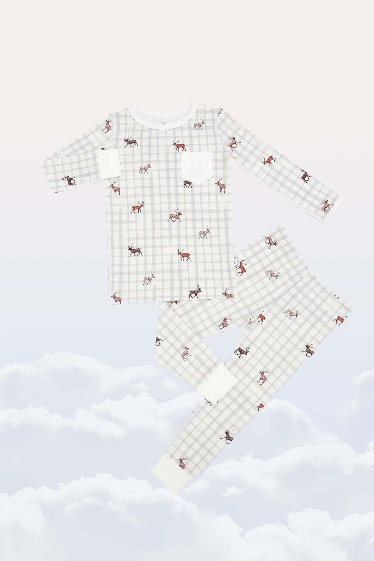 Slumber Pajama Set in 8 Tiny Reindeers