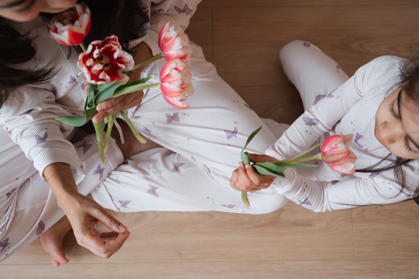 Slumber Pajama Set in Butterfly Effect by Alex Centomo
