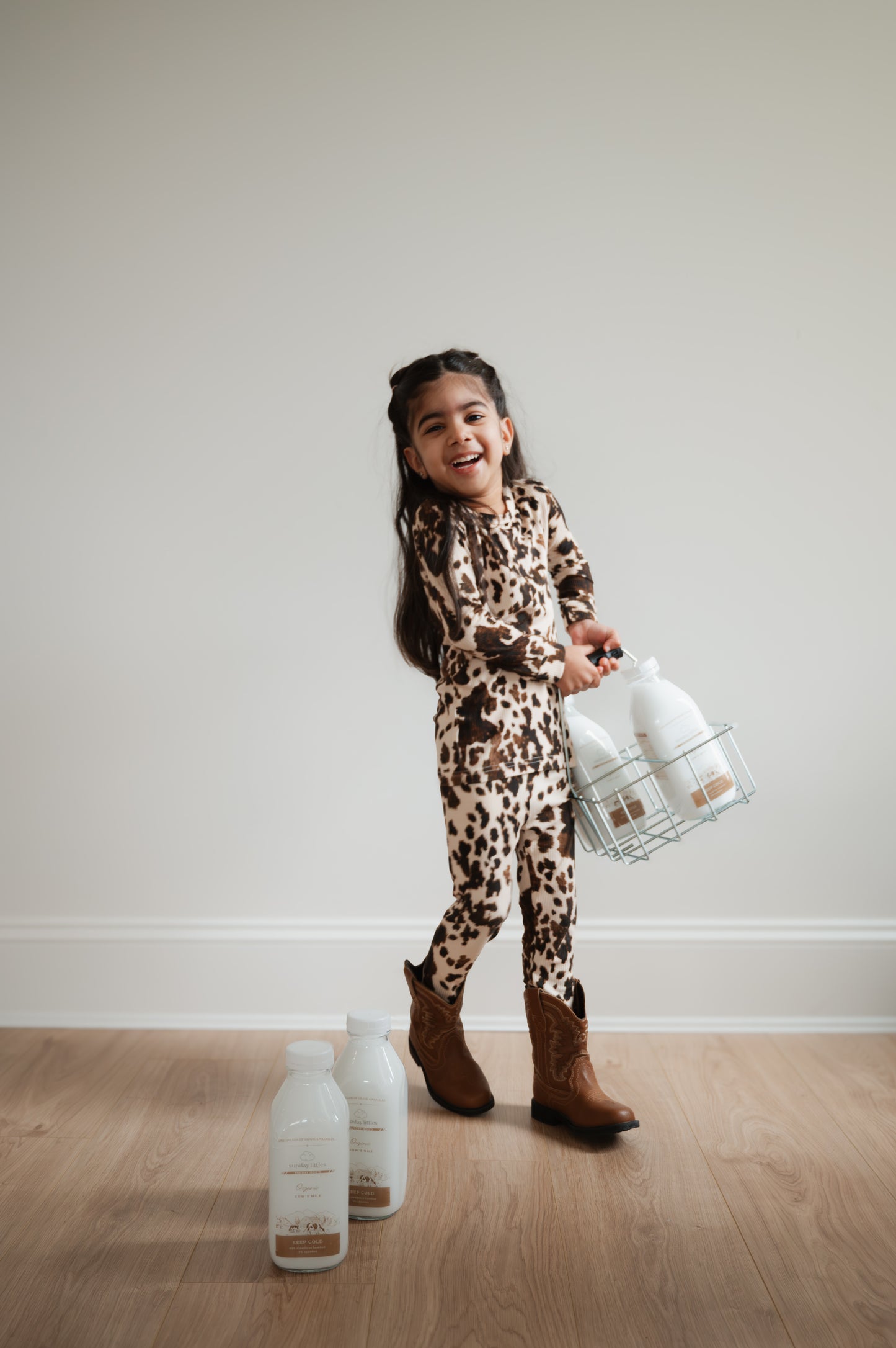 Slumber Pajama Set in Sunday Moo'd