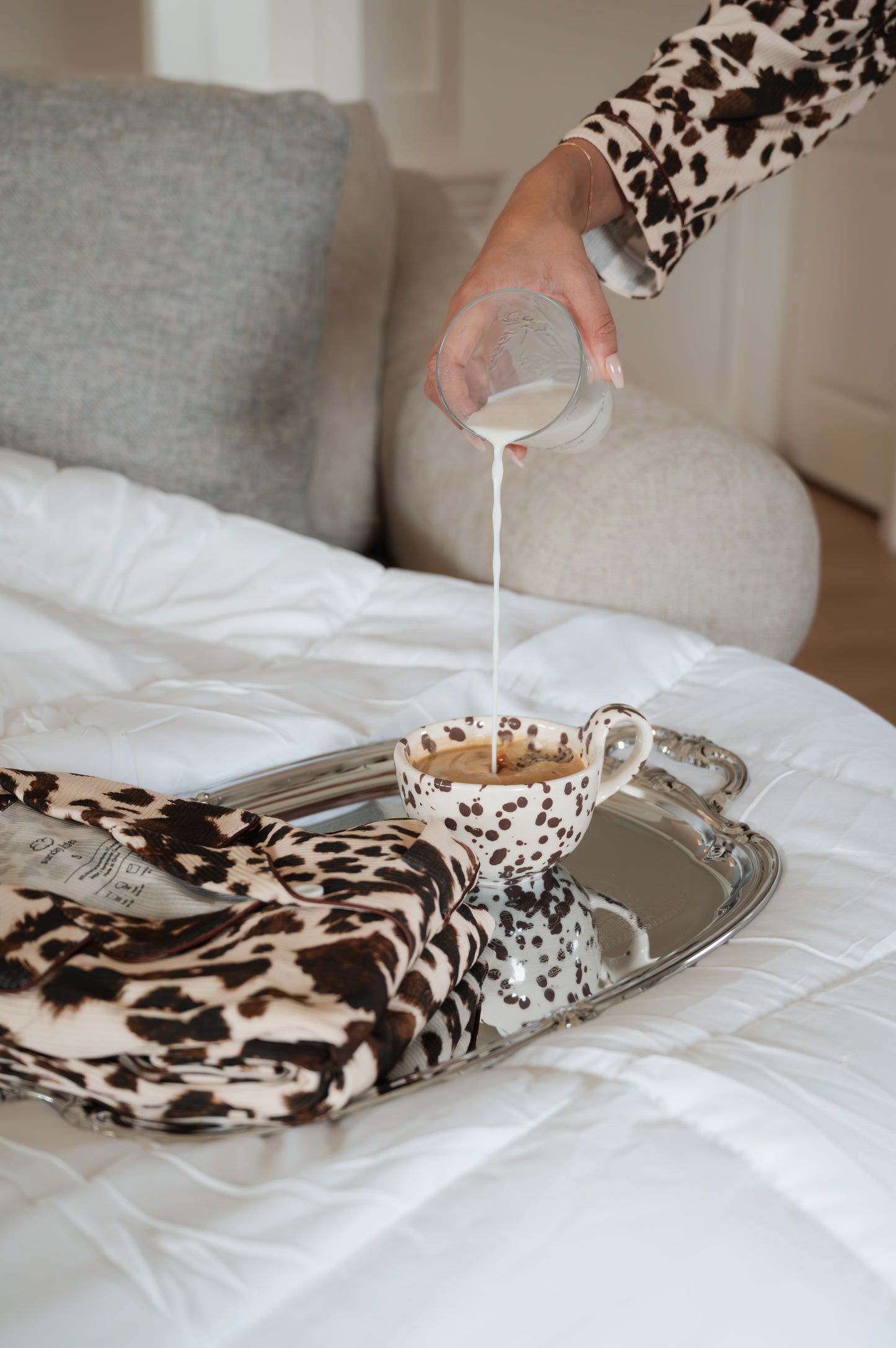 Women's Pajama Set in Sunday Moo'd