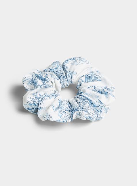 Sunday Scrunchies in Safari Toile