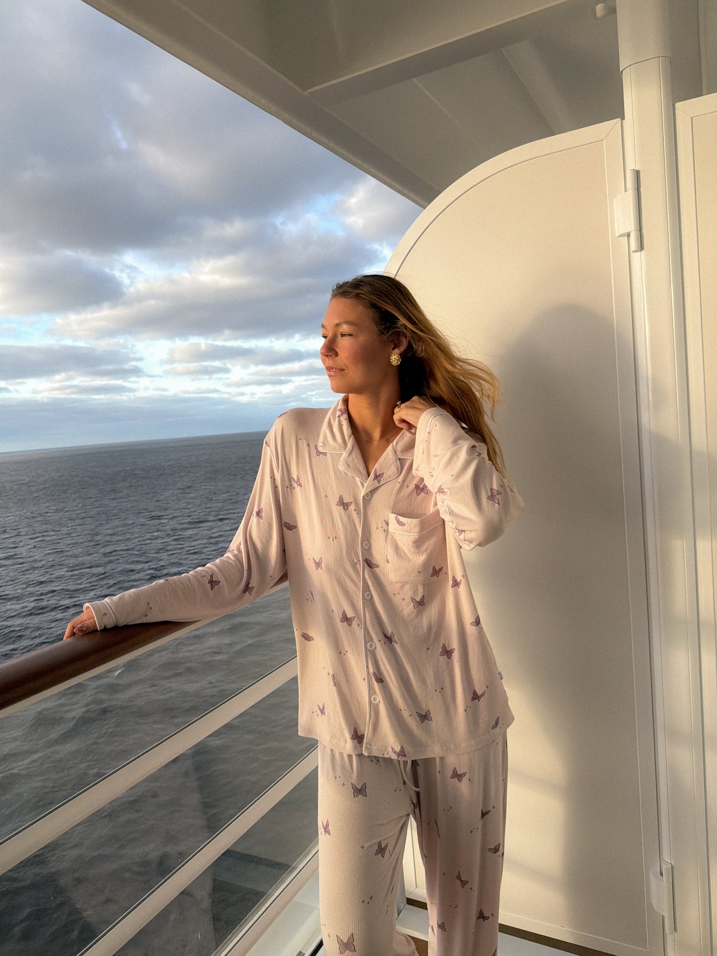 Women's Pajama Set in Butterfly Effect by Alex Centomo