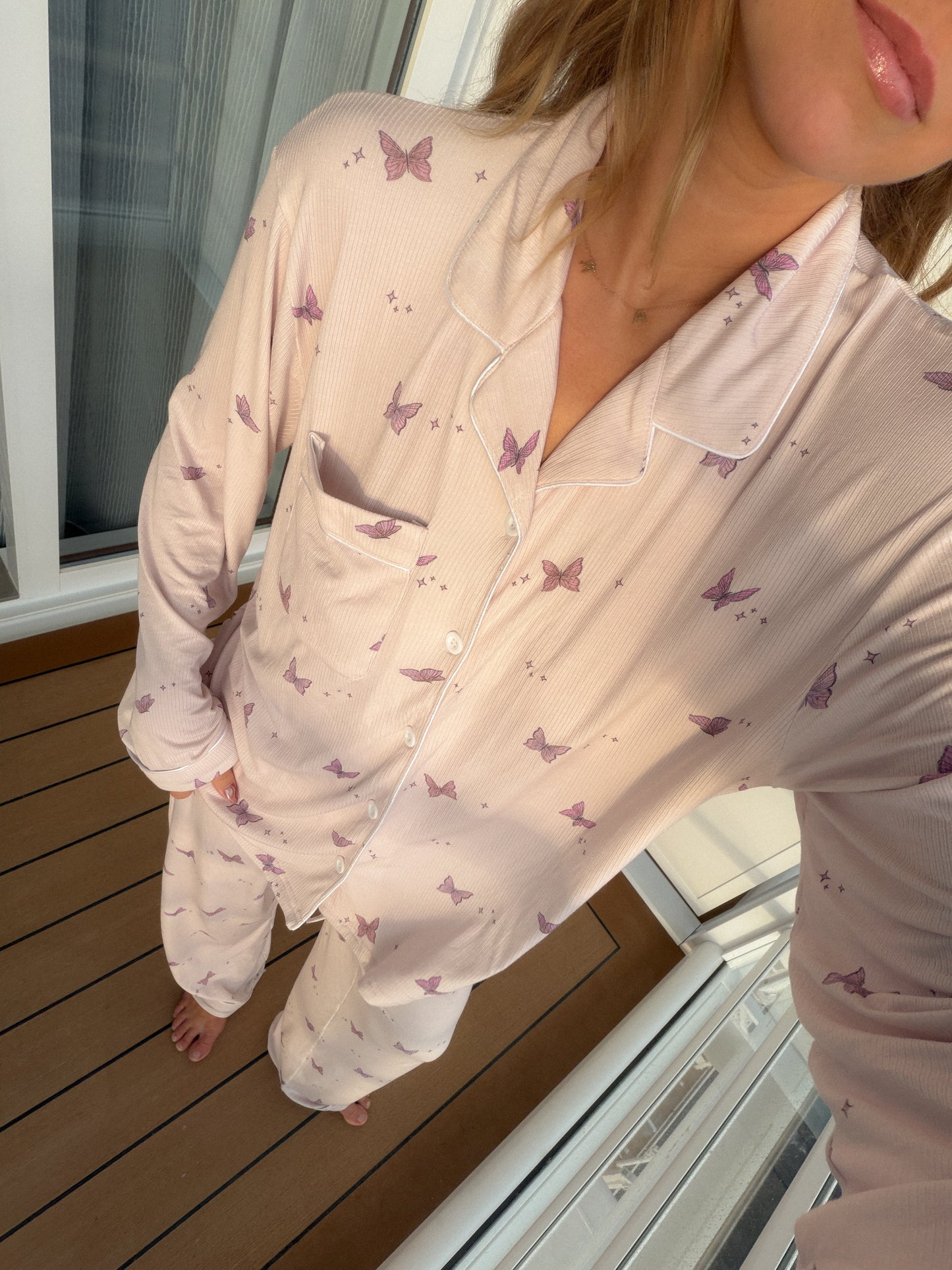 Women's Pajama Set in Butterfly Effect by Alex Centomo