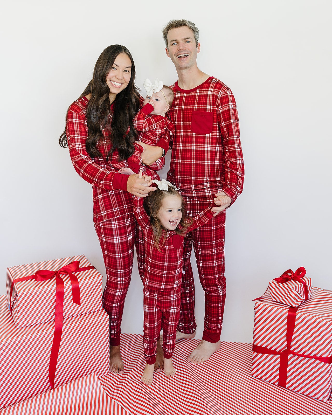 Slumber Pajama Set in Cardinal Plaid