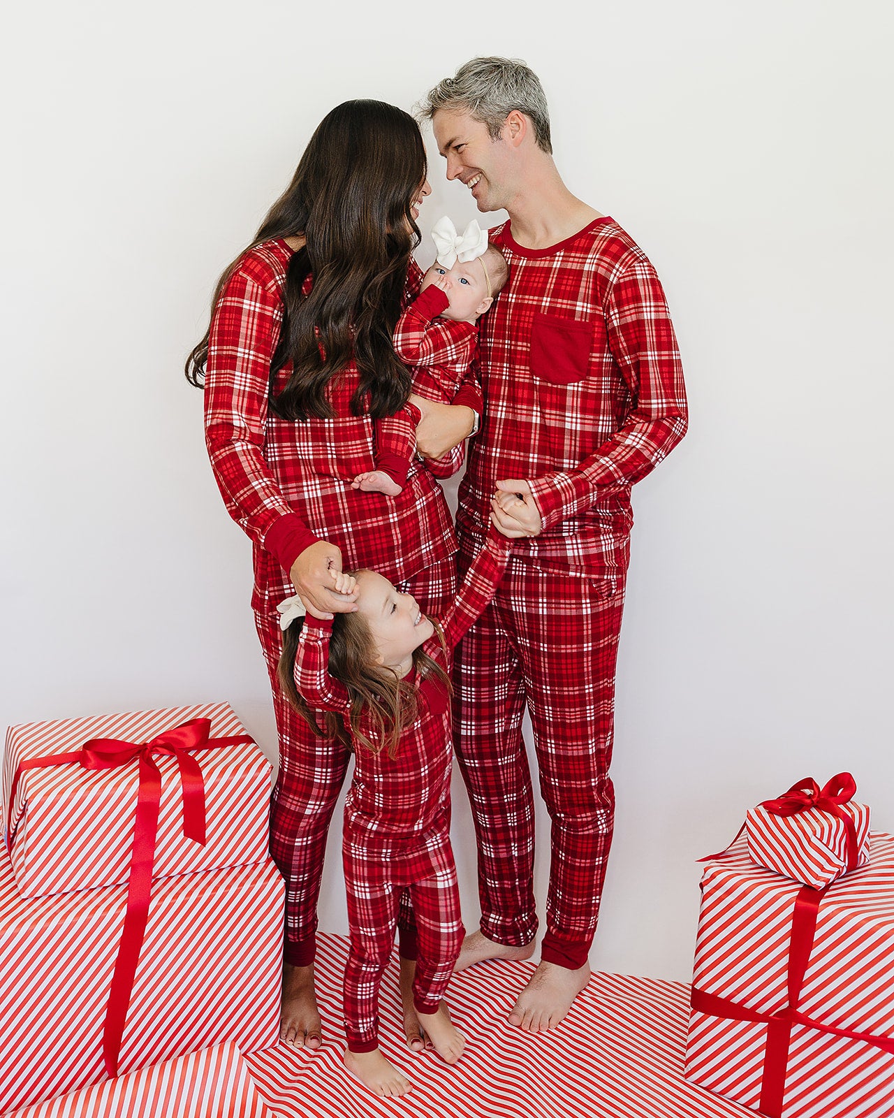 Men's Slumber Pajama Set in Cardinal Plaid