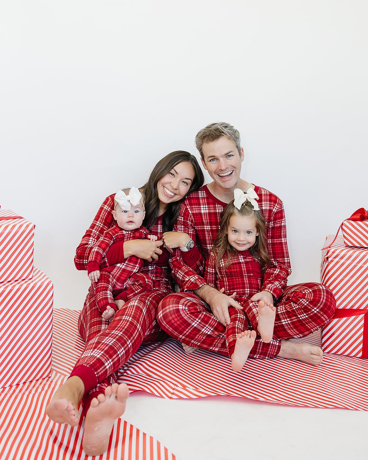 Women's Slumber Pajama Set in Cardinal Plaid