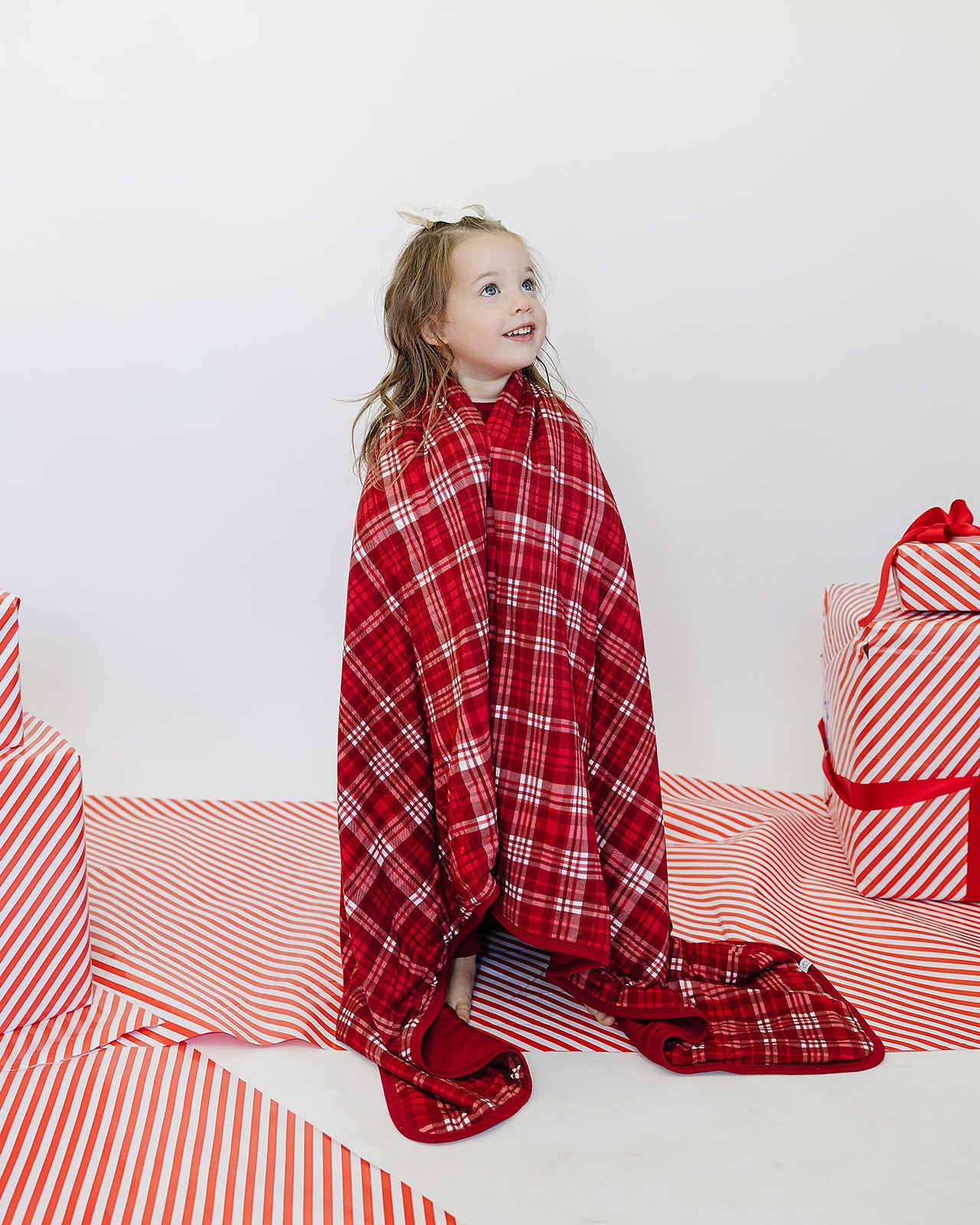 Dream Blanket in Cardinal Plaid