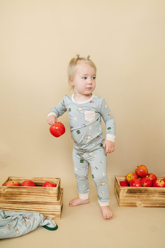 Slumber Pajama Set in Apple Harvest