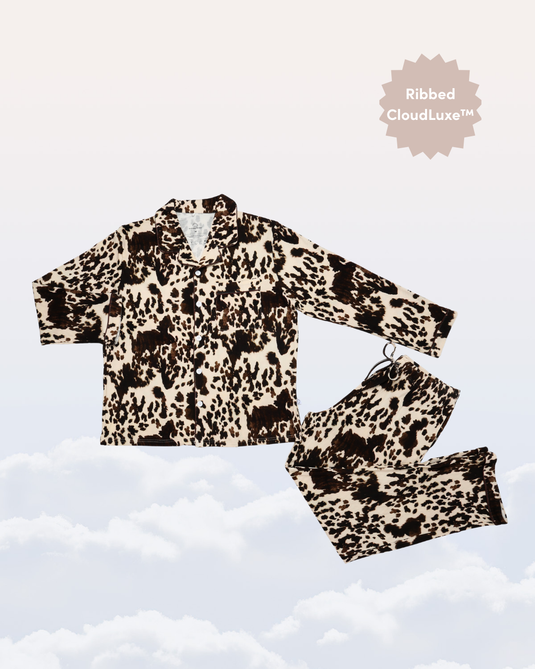 Women's Pajama Set in Sunday Moo'd