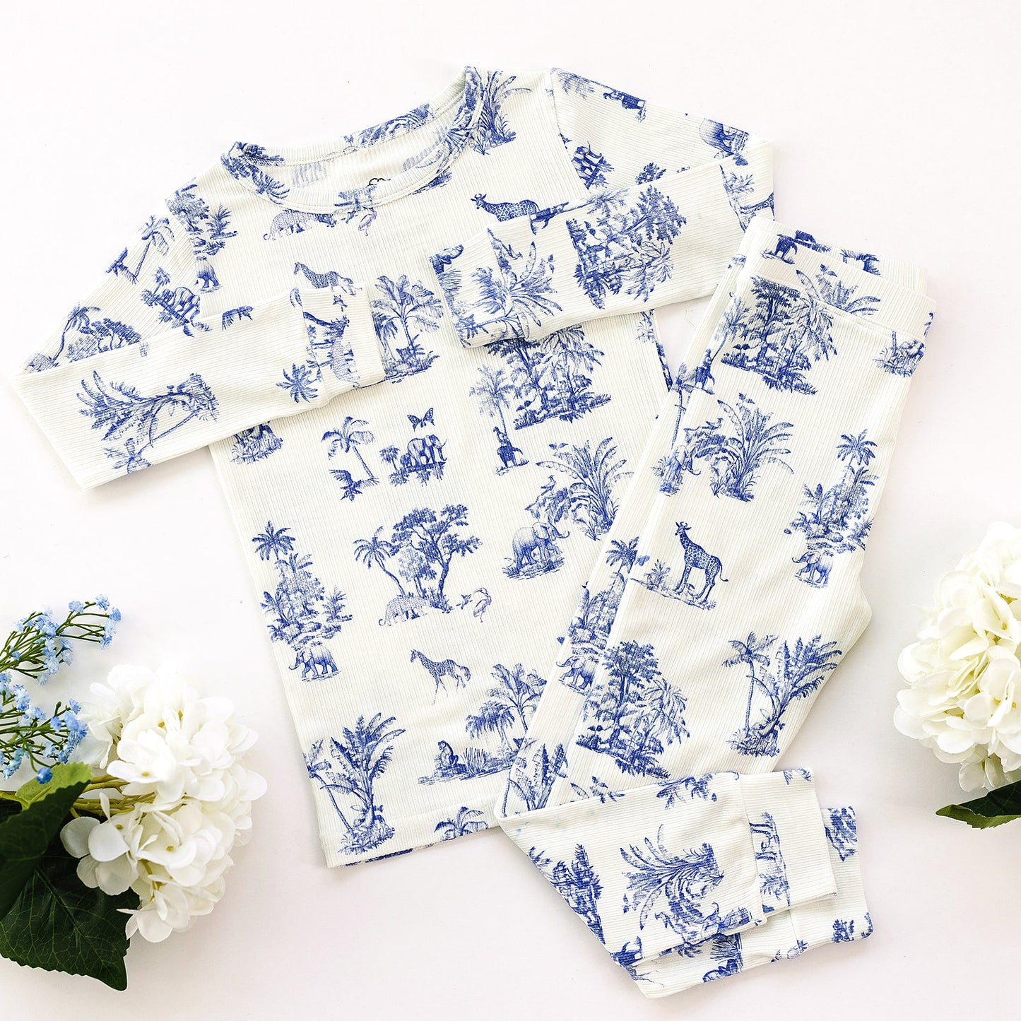 Slumber Pajama Set in Safari Toile