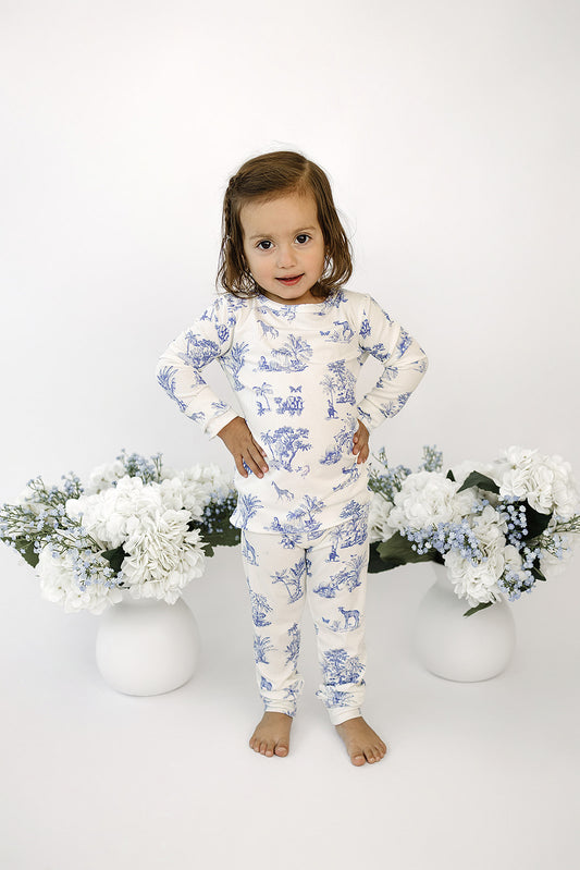 Slumber Pajama Set in Safari Toile