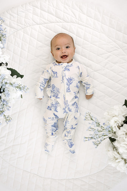 Little Zippers in Safari Toile