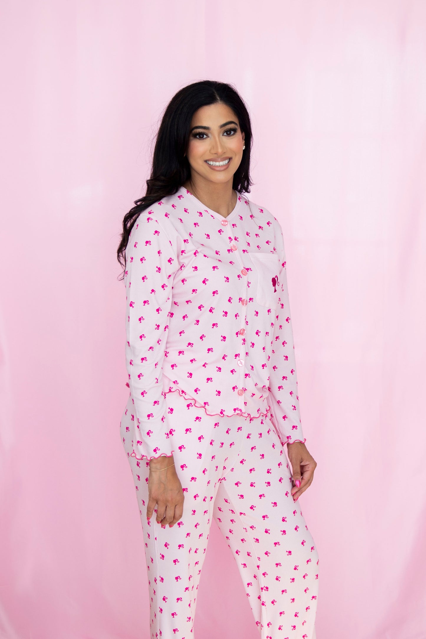 Women's Pajama Set in Iconic in Pink